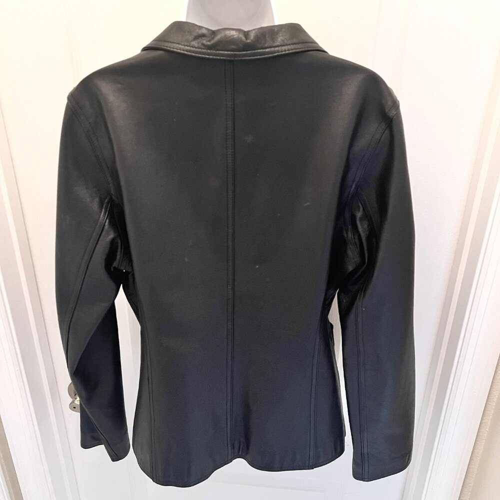 Wilson's Leather Maxima Women's Vintage Black Jacket/Blazer-Size Med.-Casual - Picture 12 of 16